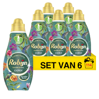Robijn Aanbieding: Robijn Klein & Krachtig vloeibaar wasmiddel Color Paradise Secret 665 ml (6 flessen - 114 wasbeurten)  SRO05076