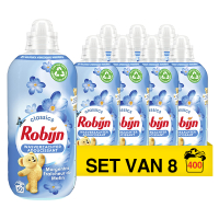 Robijn Aanbieding: Robijn Morgenfris Wasverzachter 1250 ml (8 flessen - 400 wasbeurten)  SRO05259
