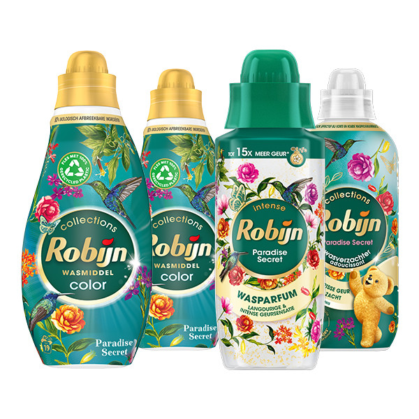 Aanbieding: Robijn Perfect Match Paradise Secret (4 flessen - 38 wasbeurten) SRO05260 - 1