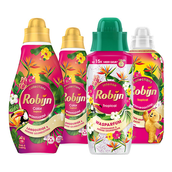 Aanbieding: Robijn Perfect Match Tropical (4 flessen - 38 wasbeurten) SRO05261 - 1