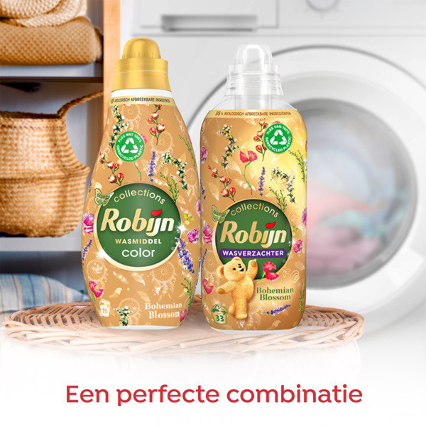 Aanbieding: Robijn Perfect Match Wasmiddel & Wasverzachter Bohemian Blossom (5 flessen - 57 wasbeurten) SRO05473 - 3