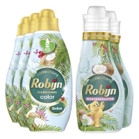 Robijn Aanbieding: Robijn Perfect Match Wasmiddel & Wasverzachter Kokos Sensation (5 flessen - 57 wasbeurten)  SRO05097