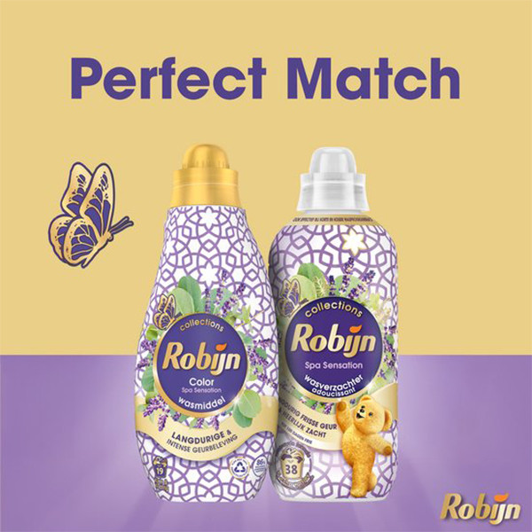 Aanbieding: Robijn Perfect Match Wasmiddel & Wasverzachter Spa Sensation (5 flessen - 57 wasbeurten) SRO05469 - 2