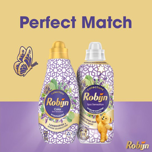Aanbieding: Robijn Perfect Match Wasmiddel & Wasverzachter Spa Sensation (5 flessen - 57 wasbeurten) SRO05469 - 6