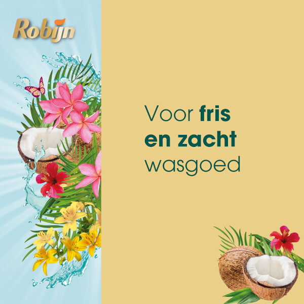 Aanbieding: Robijn Perfecte Match Wasmiddel & Wasverzachter Kokos (5 flessen - 60 wasbeurten) SRO05231 - 4