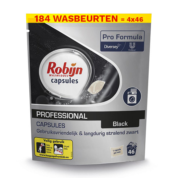 Robijn Aanbieding: Robijn Professional Black wasmiddel capsules (184 wasbeurten)  SRO00223 - 1