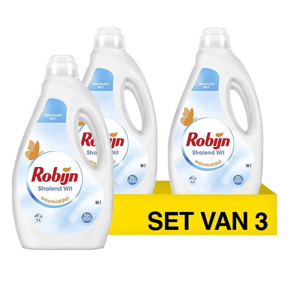 Aanbieding: Robijn Stralend Wit Vloeibaar Wasmiddel 2,6 liter (3 stuks - 156 wasbeurten) SRO05414 - 2