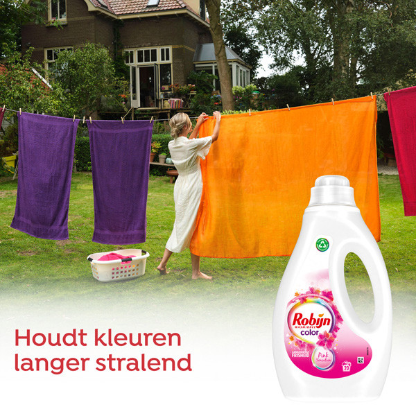 Robijn Aanbieding: Robijn Vloeibaar Wasmiddel Color Pink Sensation 1000 ml (6 flessen - 120 wasbeurten)  SRO05180 - 3