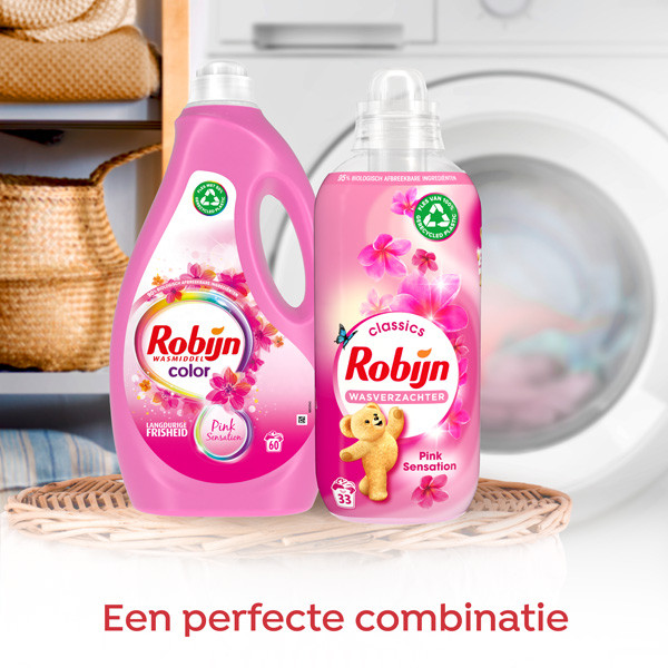 Robijn Aanbieding: Robijn Vloeibaar Wasmiddel Color Pink Sensation 3000 ml (3 flessen - 180 wasbeurten)  SRO05070 - 5