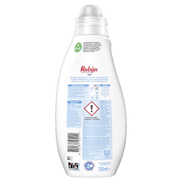 Robijn Aanbieding: Robijn Vloeibaar Wasmiddel Wit 700 ml (8 flessen - 112 wasbeurten)  SRO05064 - 2