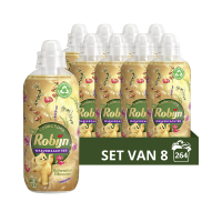 Robijn Aanbieding: Robijn Wasverzachter Bohemian Blossom 825 ml (8 flessen - 264 wasbeurten)  SRO05161