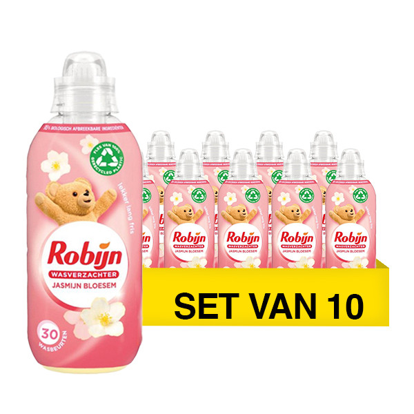 Aanbieding: Robijn Wasverzachter Jasmijn Bloesem 604 ml (10 flessen - 300 wasbeurten) SRO05408 - 1