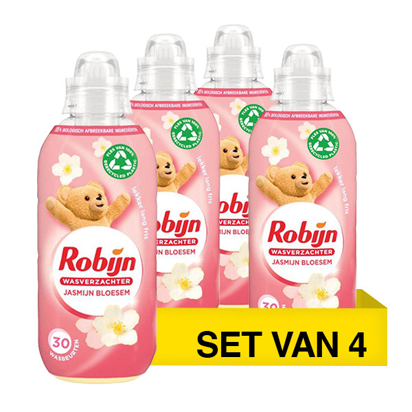 Aanbieding: Robijn Wasverzachter Jasmijn Bloesem 604 ml (4 flessen - 120 wasbeurten) SRO05457 - 2