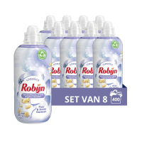 Robijn Aanbieding: Robijn Wasverzachter Puur & Zacht 1250 ml (8 flessen - 50 wasbeurten)  SRO05186