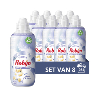 Robijn Aanbieding: Robijn Wasverzachter Puur & Zacht 825 ml (8 flessen - 264 wasbeurten)  SRO05167