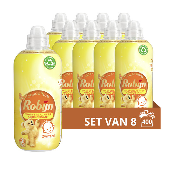 Robijn Aanbieding: Robijn Wasverzachter Zwitsal 1250 ml (8 flessen - 400 wasbeurten)  SRO05204 - 1