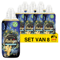 Robijn Aanbieding: Robijn wasverzachter Beautiful Mystery 825 ml (8 flessen - 264 wasbeurten)  SRO05157