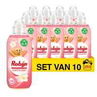 Robijn Aanbieding: Robijn wasverzachter Jasmijn Bloesem (10 flessen - 260 wasbeurten)  SRO05238