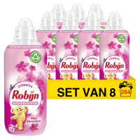 Robijn Aanbieding: Robijn wasverzachter Pink Sensation 825 ml (8 flessen - 264 wasbeurten)  SRO05151