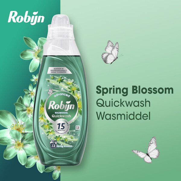 Robijn Advanced Quickwash Vloeibaar Wasmiddel Spring Blossom​ 837 ml (22 wasbeurten) SRO05354 - 6