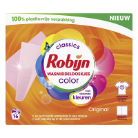 Robijn Classics wasmiddeldoekjes Color (16 wasstrips)
