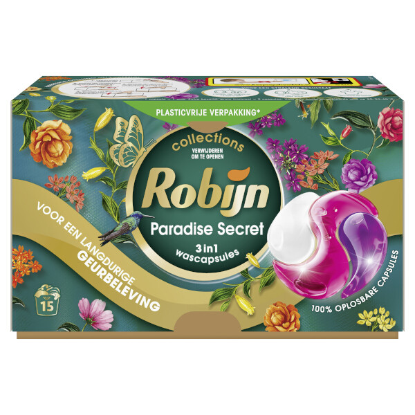 Robijn Collections 3 in 1 Wascapsules Paradise Secret (15 wasbeurten) SRO05360 - 1