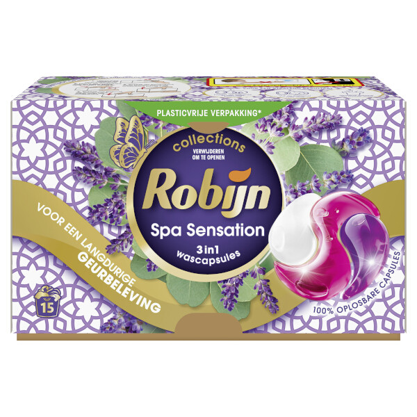 Robijn Collections 3 in 1 Wascapsules Spa Sensation (15 wasbeurten) SRO05362 - 1