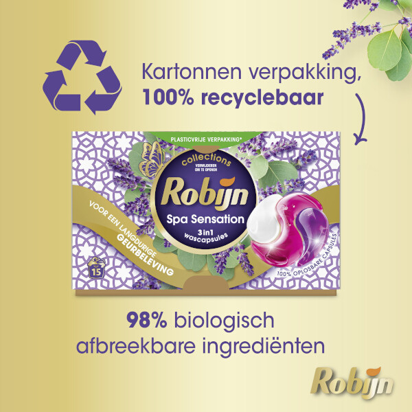Robijn Collections 3 in 1 Wascapsules Spa Sensation (15 wasbeurten) SRO05362 - 5