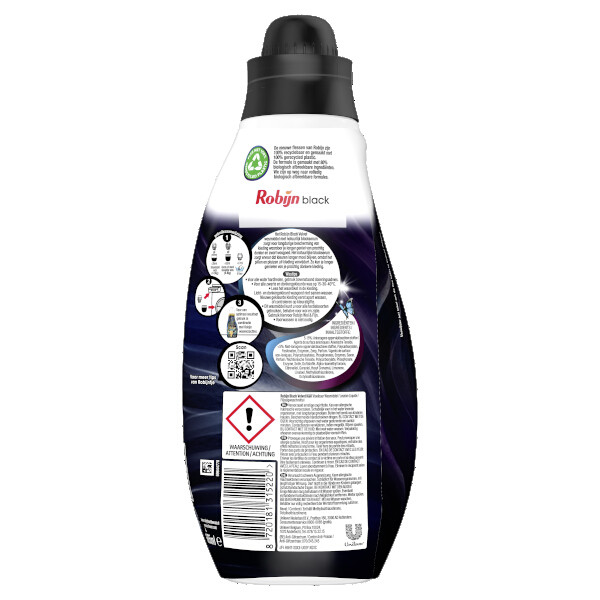 Robijn Klein & Krachtig Vloeibaar Wasmiddel Black Velvet 665 ml (19 wasbeurten)  SRO00197 - 2