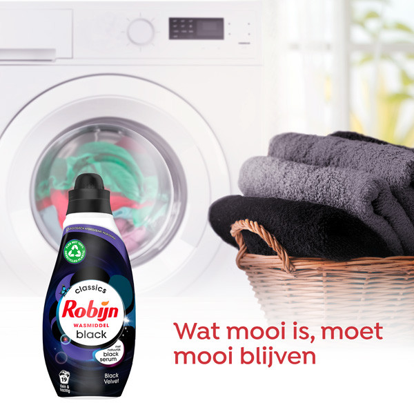 Robijn Klein & Krachtig Vloeibaar Wasmiddel Black Velvet 665 ml (19 wasbeurten)  SRO00197 - 5