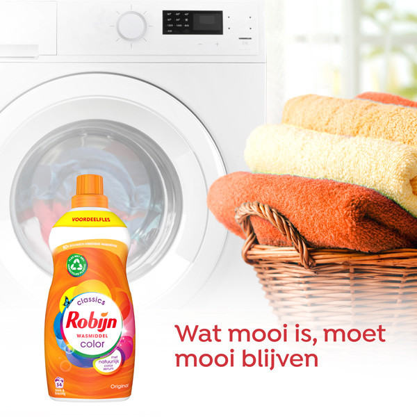 Robijn Klein & Krachtig Vloeibaar Wasmiddel Color 1190 ml (34 wasbeurten)  SRO05104 - 5