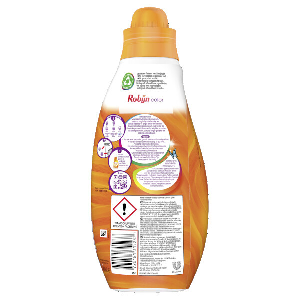 Robijn Klein & Krachtig Vloeibaar Wasmiddel Color 665 ml (19 wasbeurten)  SRO05073 - 2