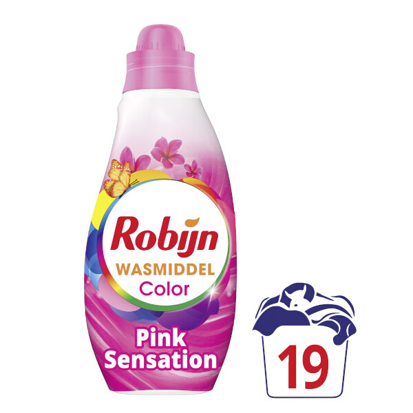Robijn Klein & Krachtig Vloeibaar Wasmiddel Color Pink Sensation 665 ml (19 wasbeurten) SRO00532 Robijn Klein & Krachtig Vloeibaar Wasmiddel Color Pink Sensation 665 ml (19 wasbeurten) SRO00532 - 3