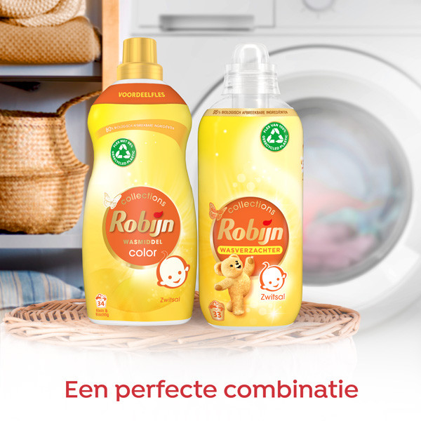 Robijn Klein & Krachtig Vloeibaar Wasmiddel Color Zwitsal 1190 ml (34 wasbeurten)  SRO05175 - 3