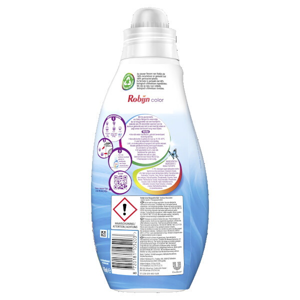 Robijn Klein & Krachtig Vloeibaar Wasmiddel Morgenfris 665 ml (19 wasbeurten)  SRO00536 - 2