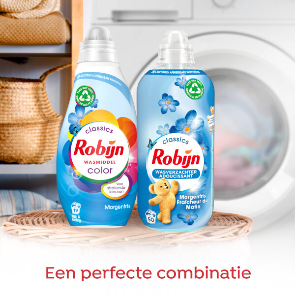 Robijn Klein & Krachtig Vloeibaar Wasmiddel Morgenfris 665 ml (19 wasbeurten) SRO00536 - 6