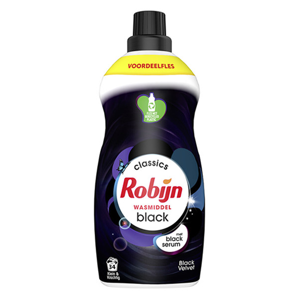 Robijn Klein & Krachtig vloeibaar wasmiddel Black Velvet 1190 ml (34 wasbeurten)  SRO05106 - 1