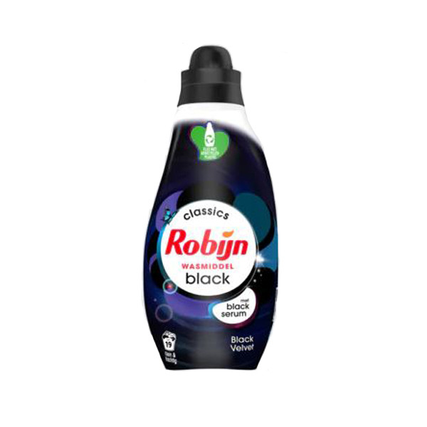 Robijn Klein & Krachtig vloeibaar wasmiddel Black Velvet 665 ml (19 wasbeurten)  SRO00197 - 1
