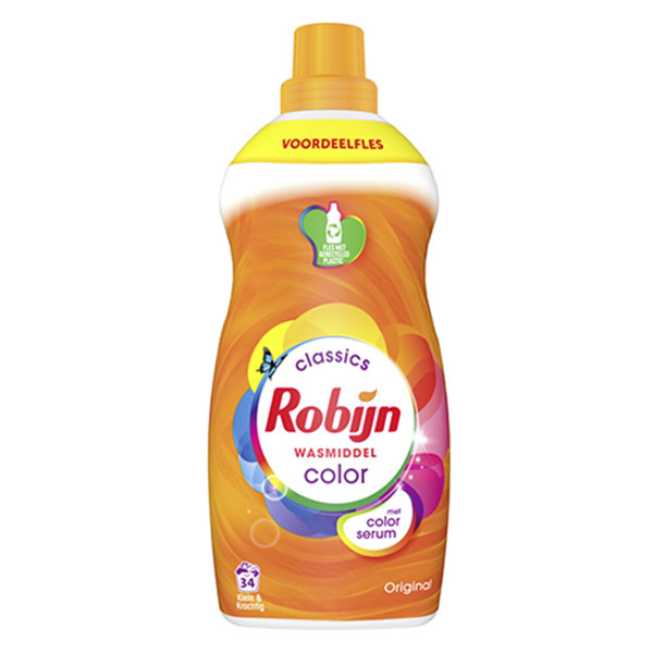 Robijn Klein & Krachtig vloeibaar wasmiddel Color 1190 ml (34 wasbeurten)  SRO05104 - 1