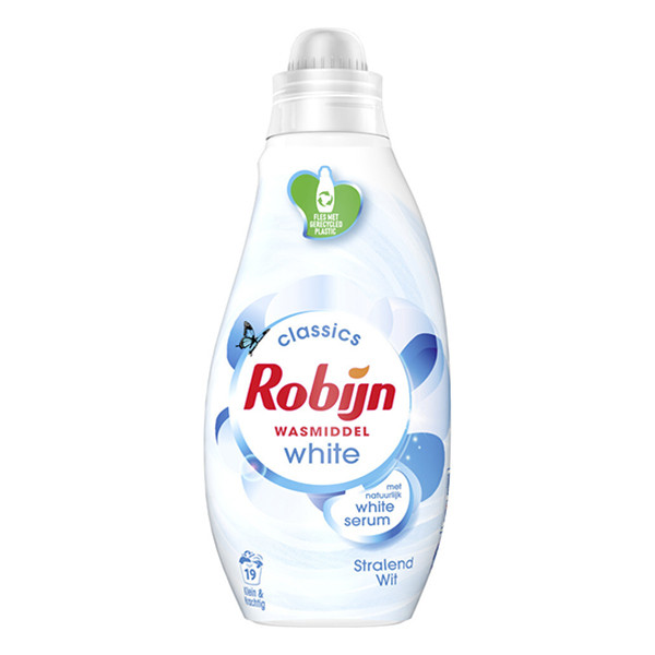 Robijn Klein & Krachtig vloeibaar wasmiddel Stralend Wit 665 ml (19 wasbeurten)  SRO05071 - 1