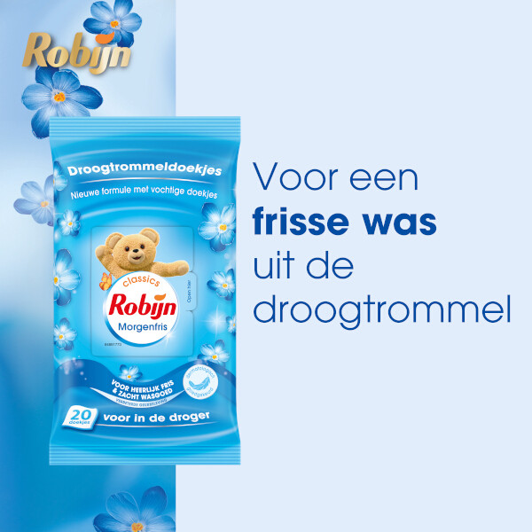 Robijn Morgenfris Droogtrommeldoekjes (20 stuks) SRO05300 - 3