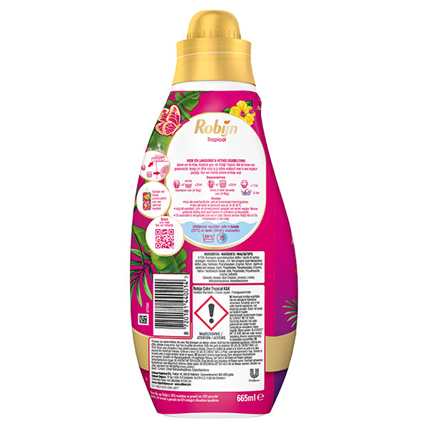 Robijn wasmiddel Color Tropical 665 ml (19 wasbeurten)  SRO05211 - 2