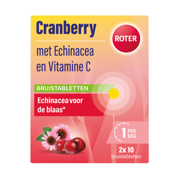 Roter Cranberry Vitamine C & Echinacea Bruistabletten (20 stuks) SRO05375 - 1