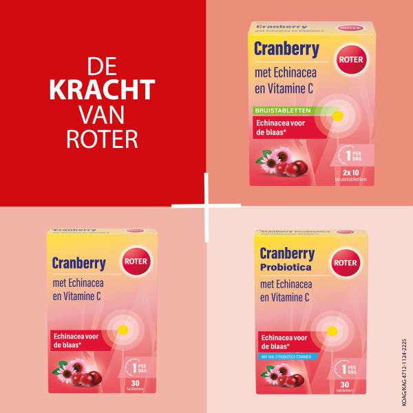 Roter Cranberry Vitamine C & Echinacea Bruistabletten (20 stuks) SRO05375 - 6