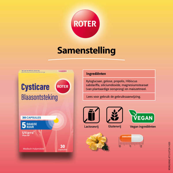 Roter Cysticare Capsules AF (30 stuks) SRO05378 - 5