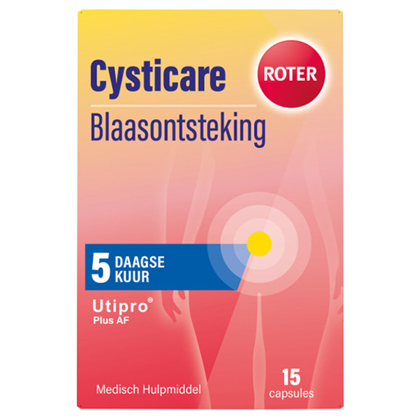 Roter Cysticare Utipro Plus AF Capsules (15 stuks) SRO05379 - 1