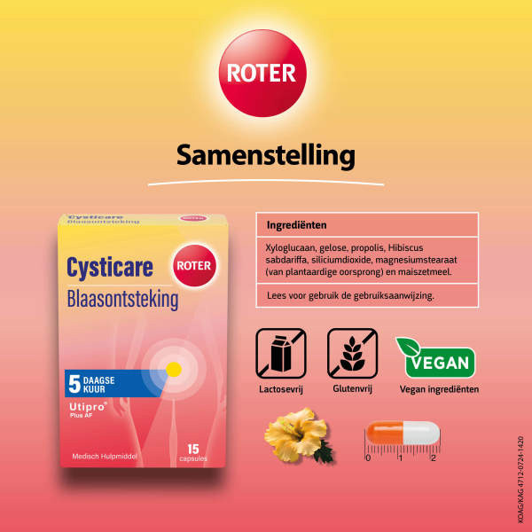 Roter Cysticare Utipro Plus AF Capsules (15 stuks) SRO05379 - 5
