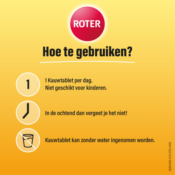 Roter Gebufferde Vitamine C 500 mg Hoog Gedoseerd Kauwtabletten (24 stuks) SRO05399 - 4