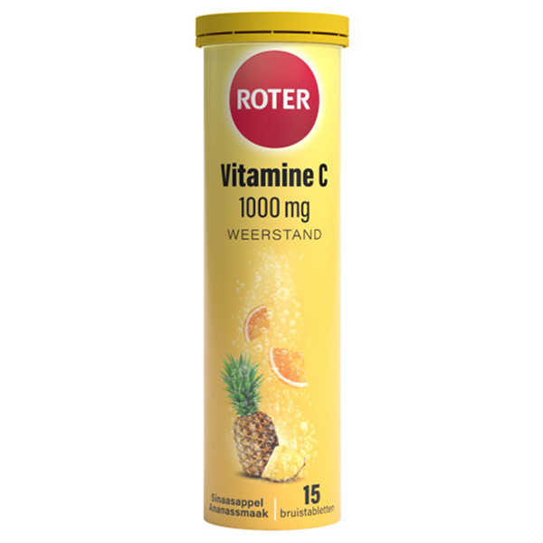 Roter Vitamine C 1000 mg Sinaasappel-Ananas Bruistabletten (15 stuks) SRO05400 - 1