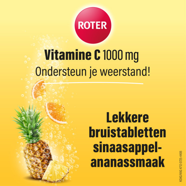 Roter Vitamine C 1000 mg Sinaasappel-Ananas Bruistabletten (15 stuks) SRO05400 - 3